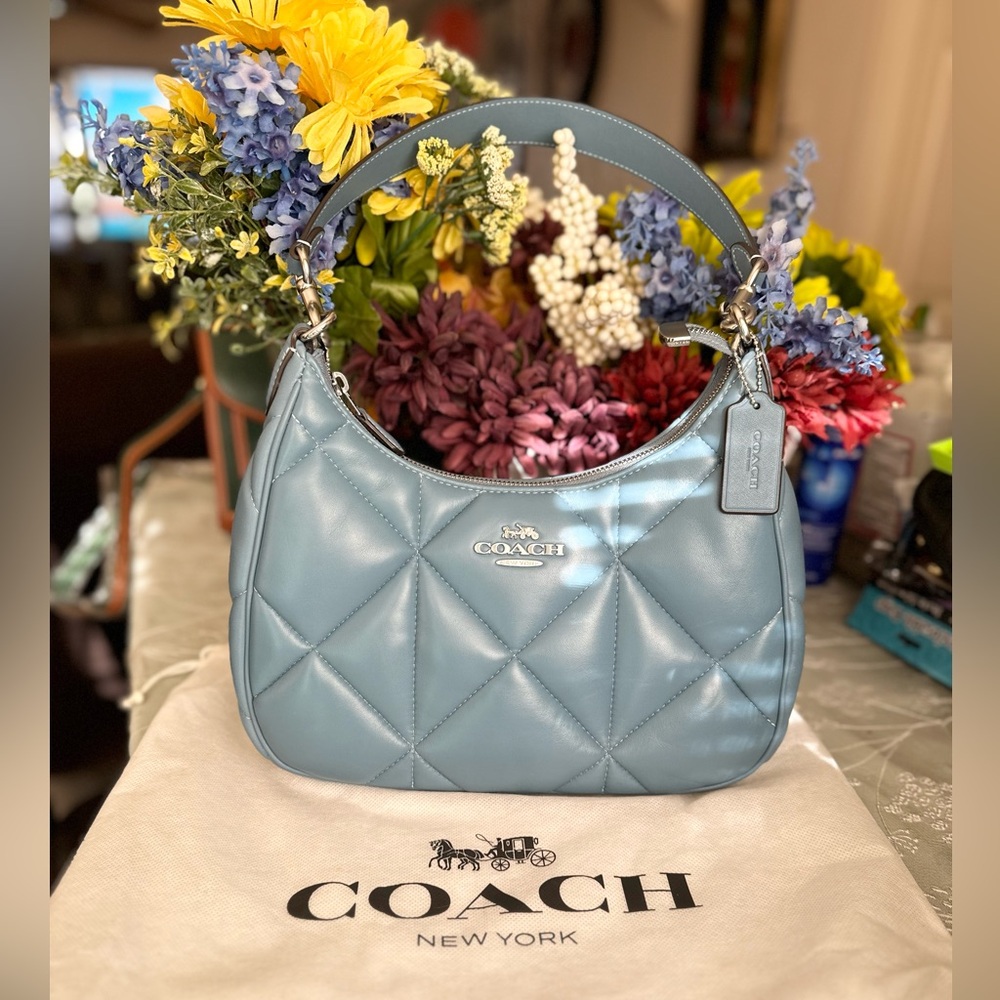 Coach Teri Hobo Bag with Puffy Diamond Quilting